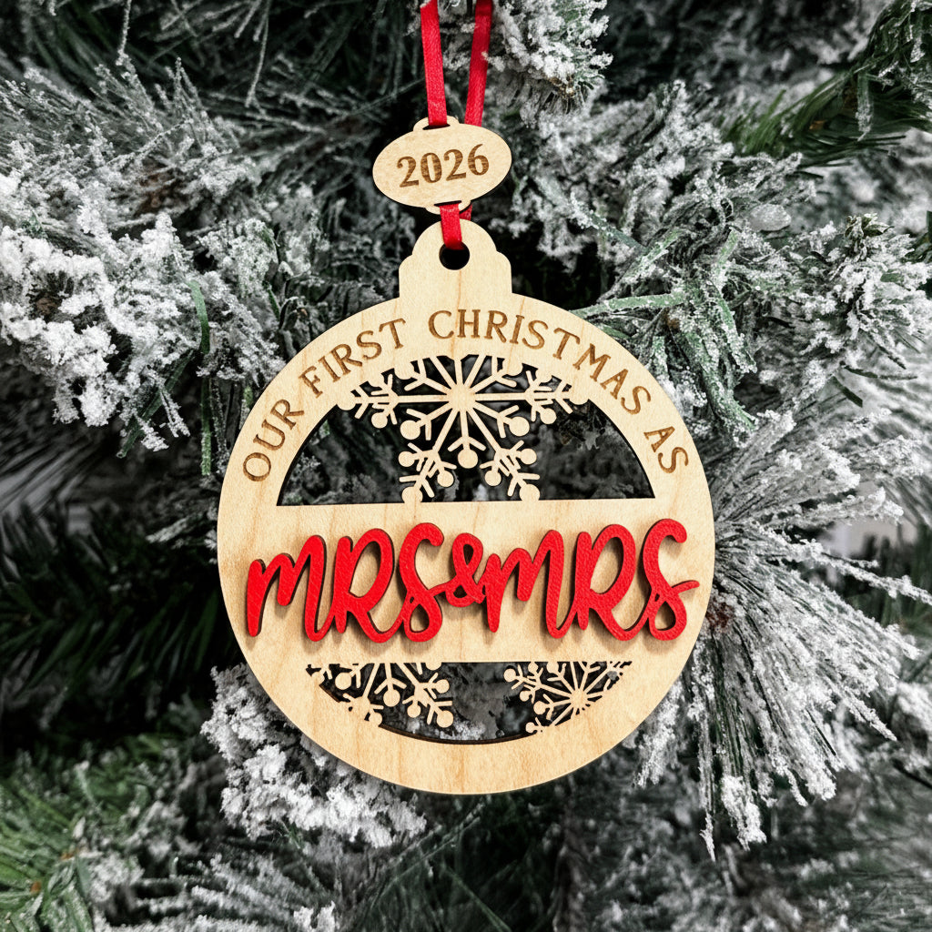 Our First Christmas Married Ornament