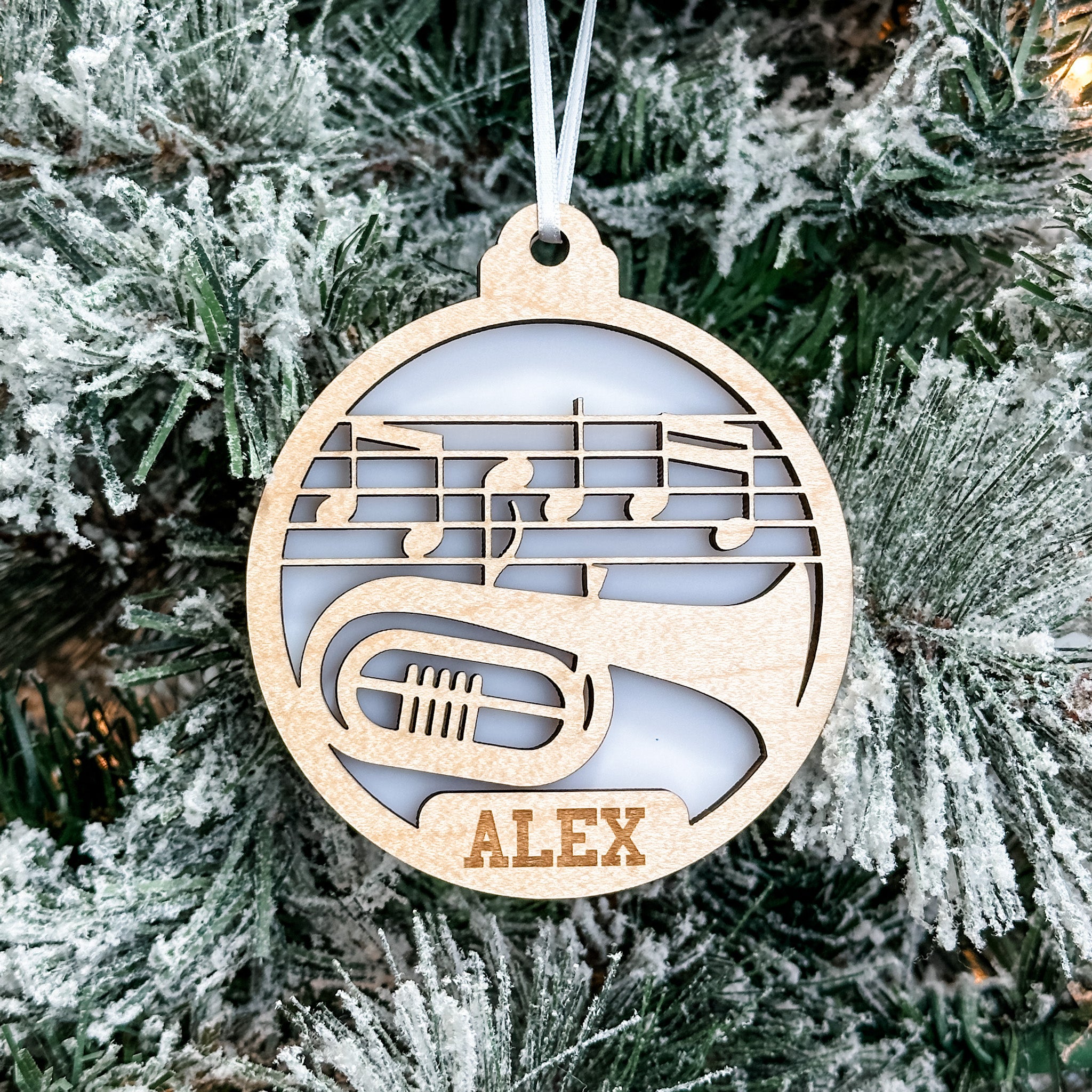 Personalized Tuba Collection • Ornament, Magnet, Medal, or Mini Sign
