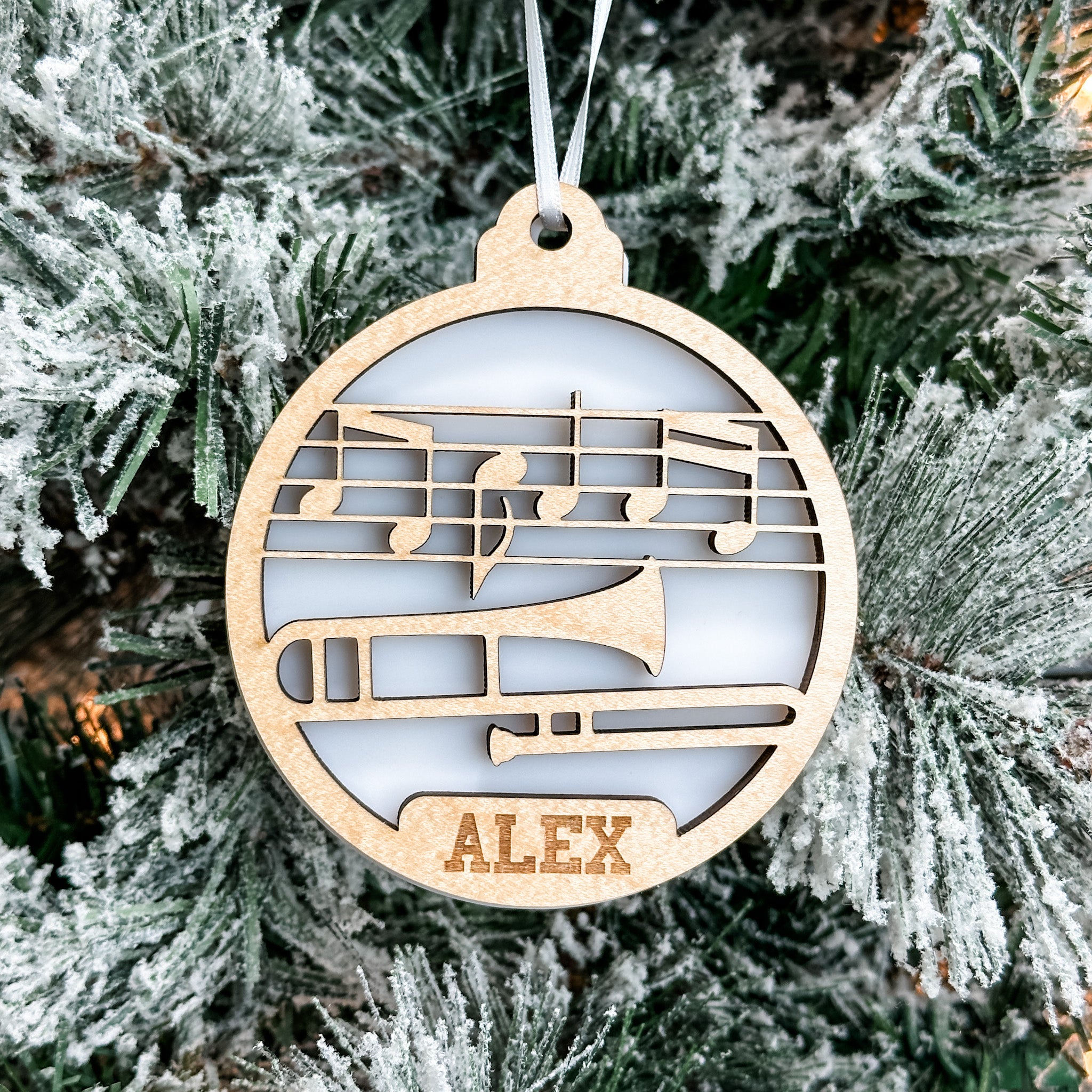 Personalized Trombone Collection • Ornament, Magnet, Medal, or Mini Sign