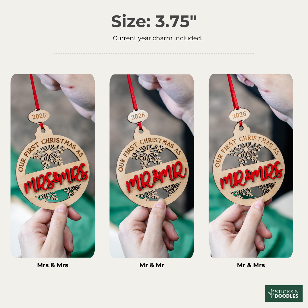 Our First Christmas Married Ornament