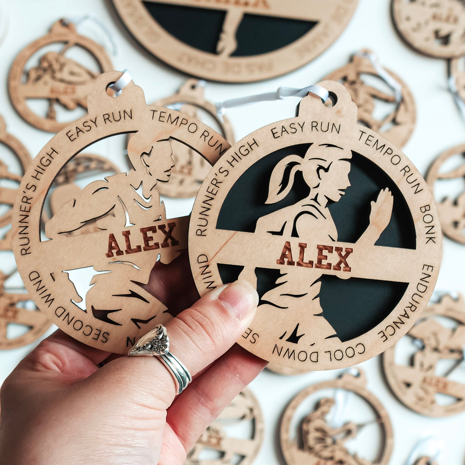 Personalized Cross Country Collection • Ornament, Magnet, Medal, or Mini Sign