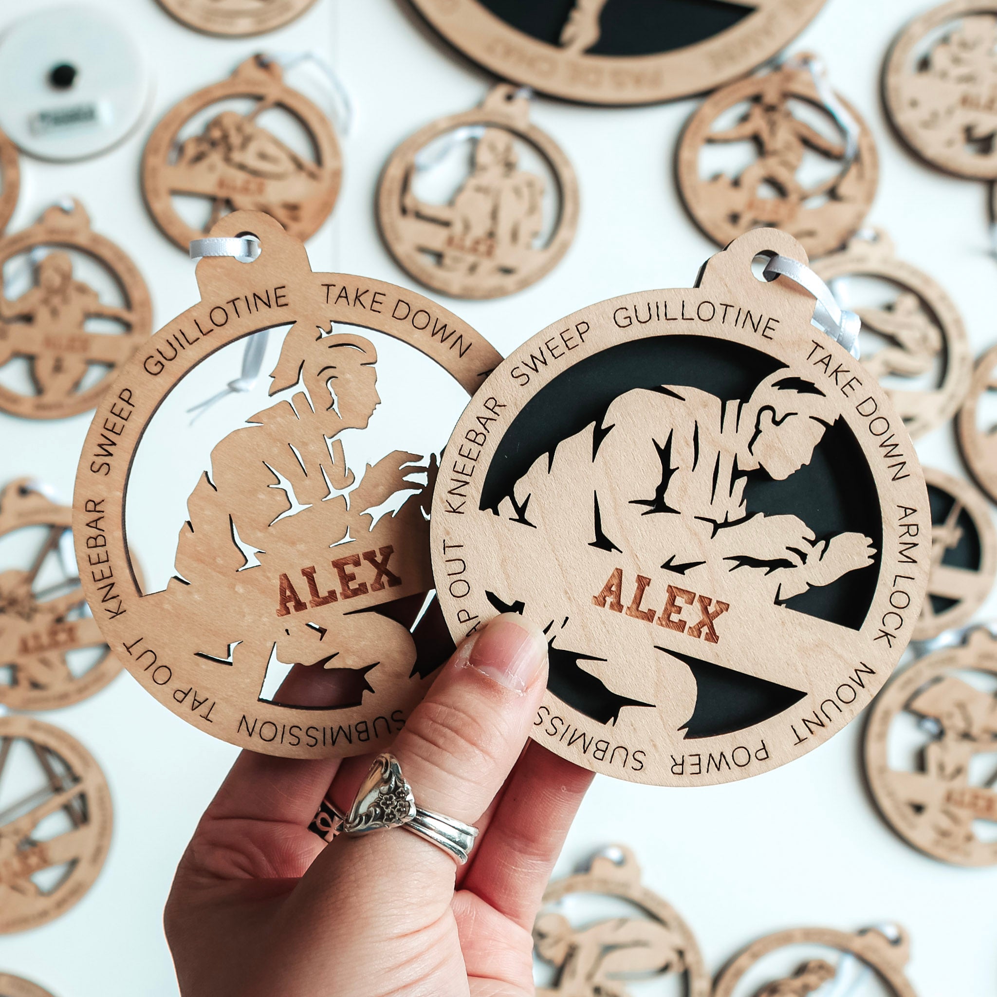 Personalized Jiu-Jitsu Collection • Ornament, Magnet, Medal, or Mini Sign