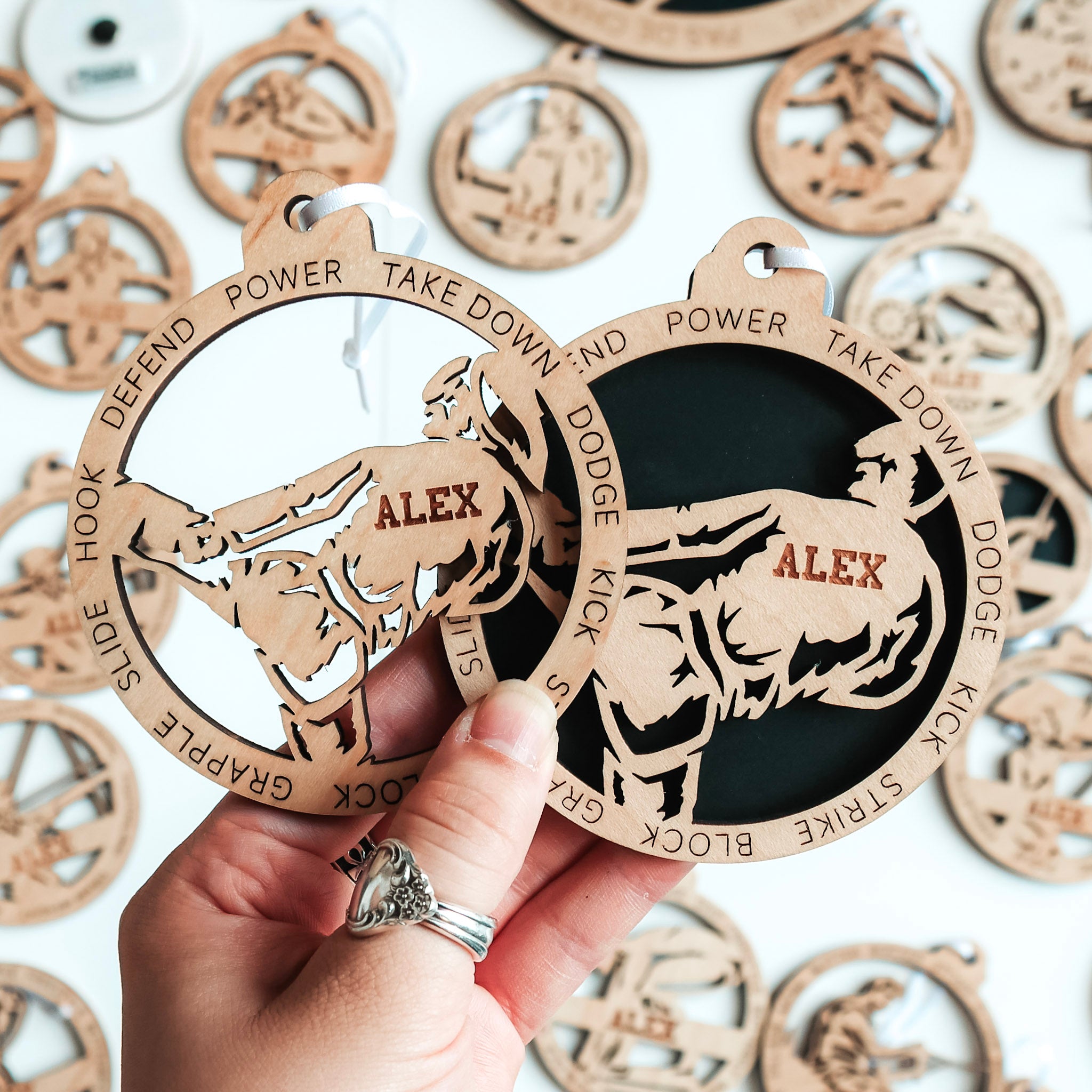 Personalized Martial Arts Collection • Ornament, Magnet, Medal, or Mini Sign