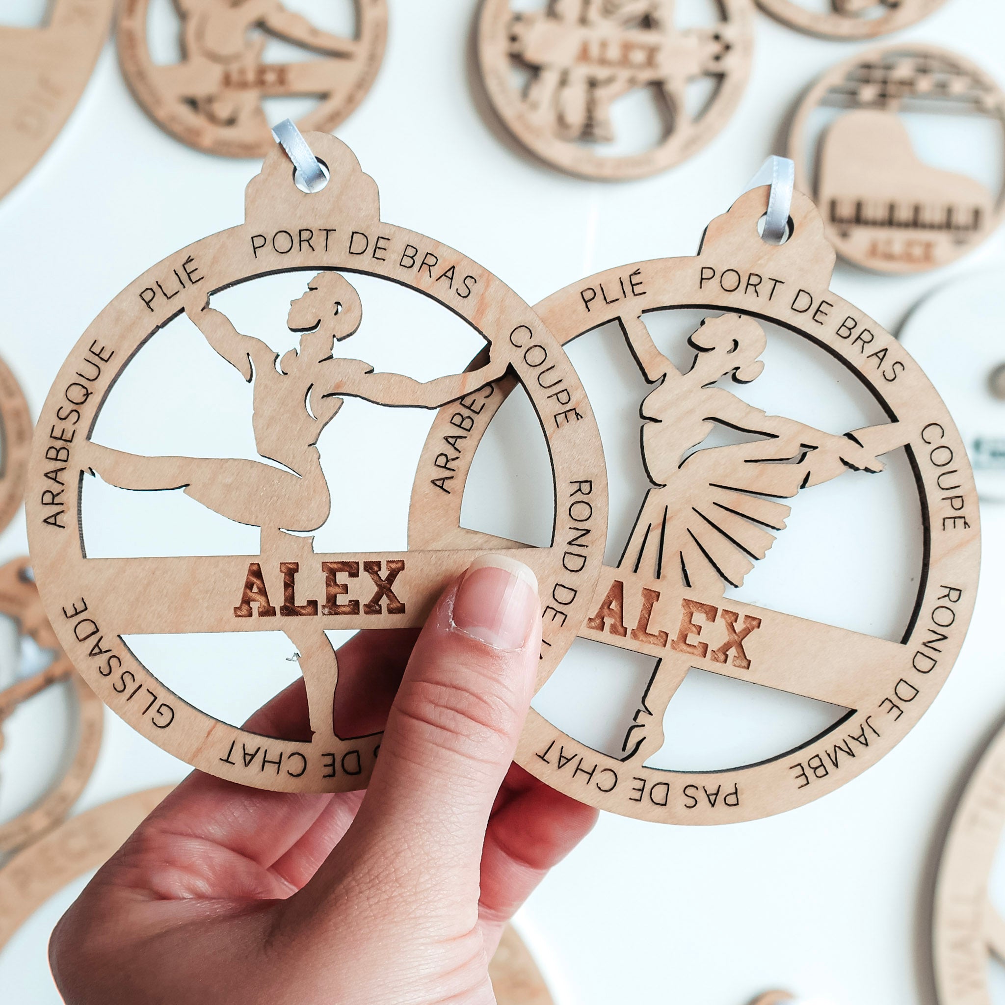 Personalized Dance Ornaments (Choose from 4)