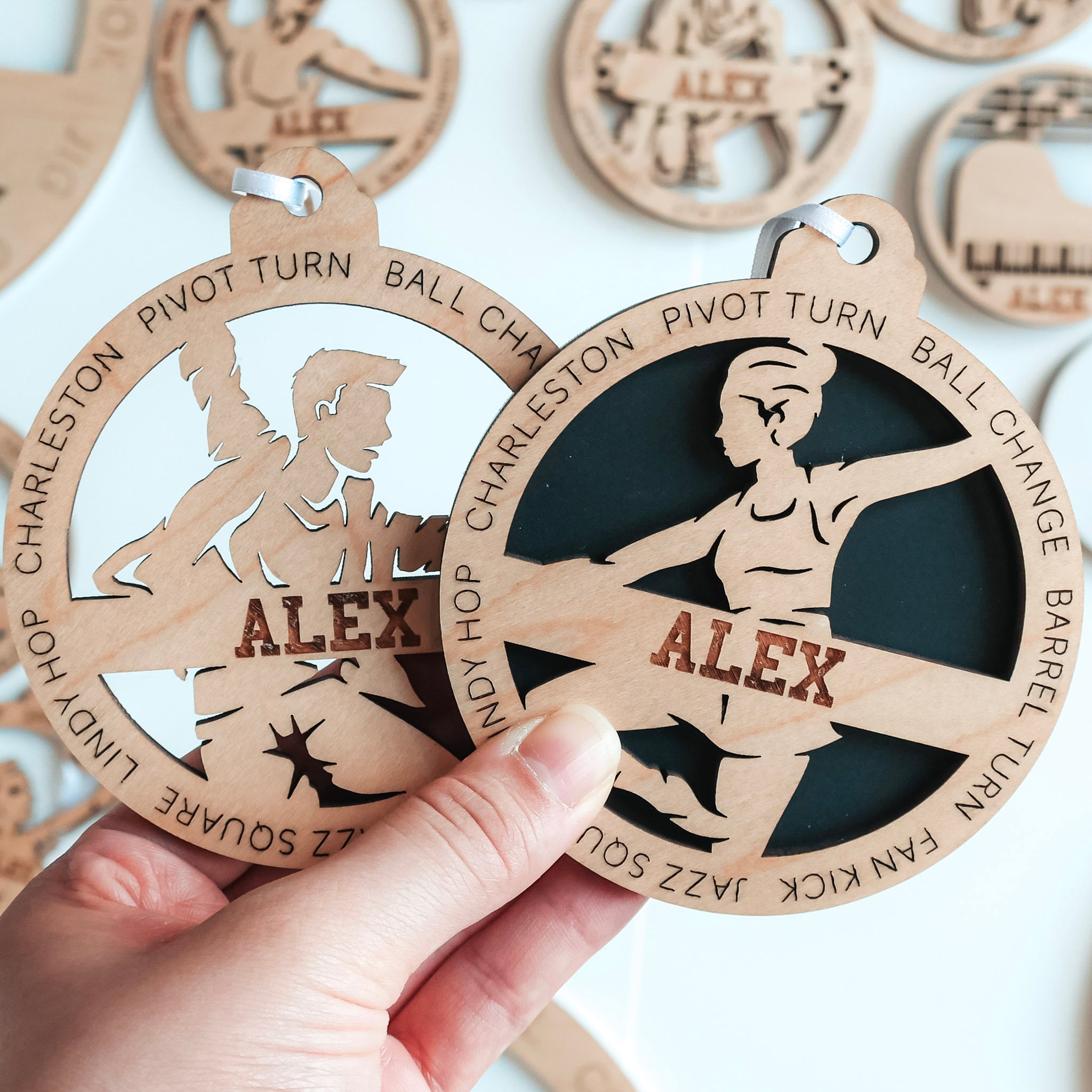 Personalized Dance Ornaments (Choose from 4)