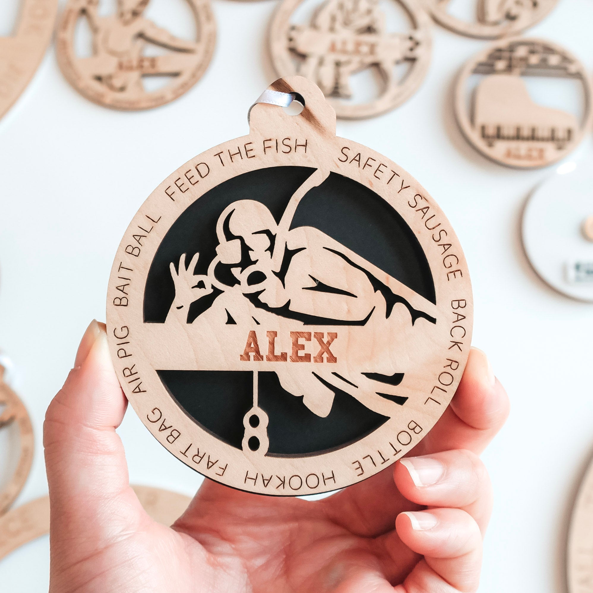 Personalized Scuba Diving Collection • Ornament, Magnet, Medal, or Mini Sign