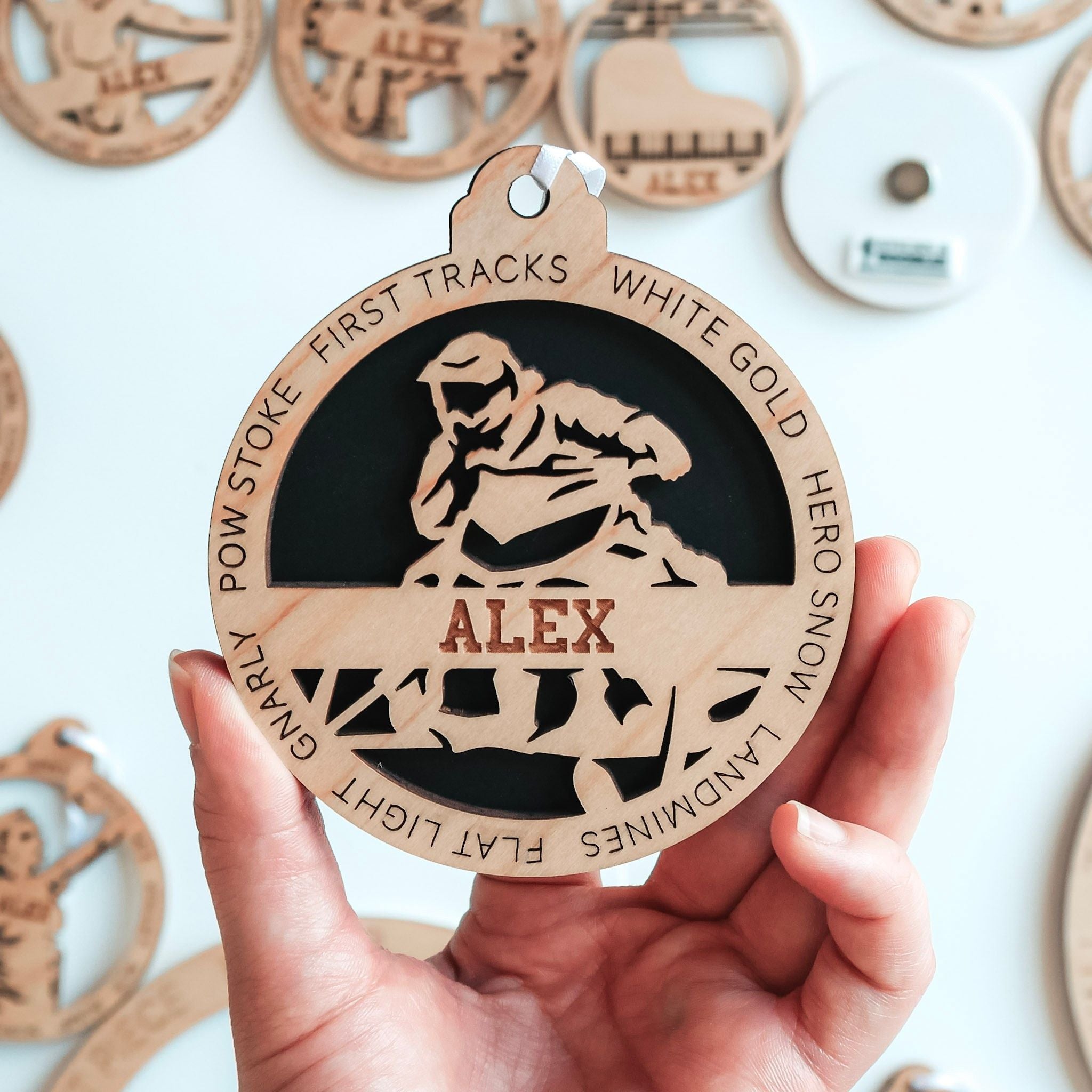 Personalized Snowmobiling Collection • Ornament, Magnet, Medal, or Mini Sign