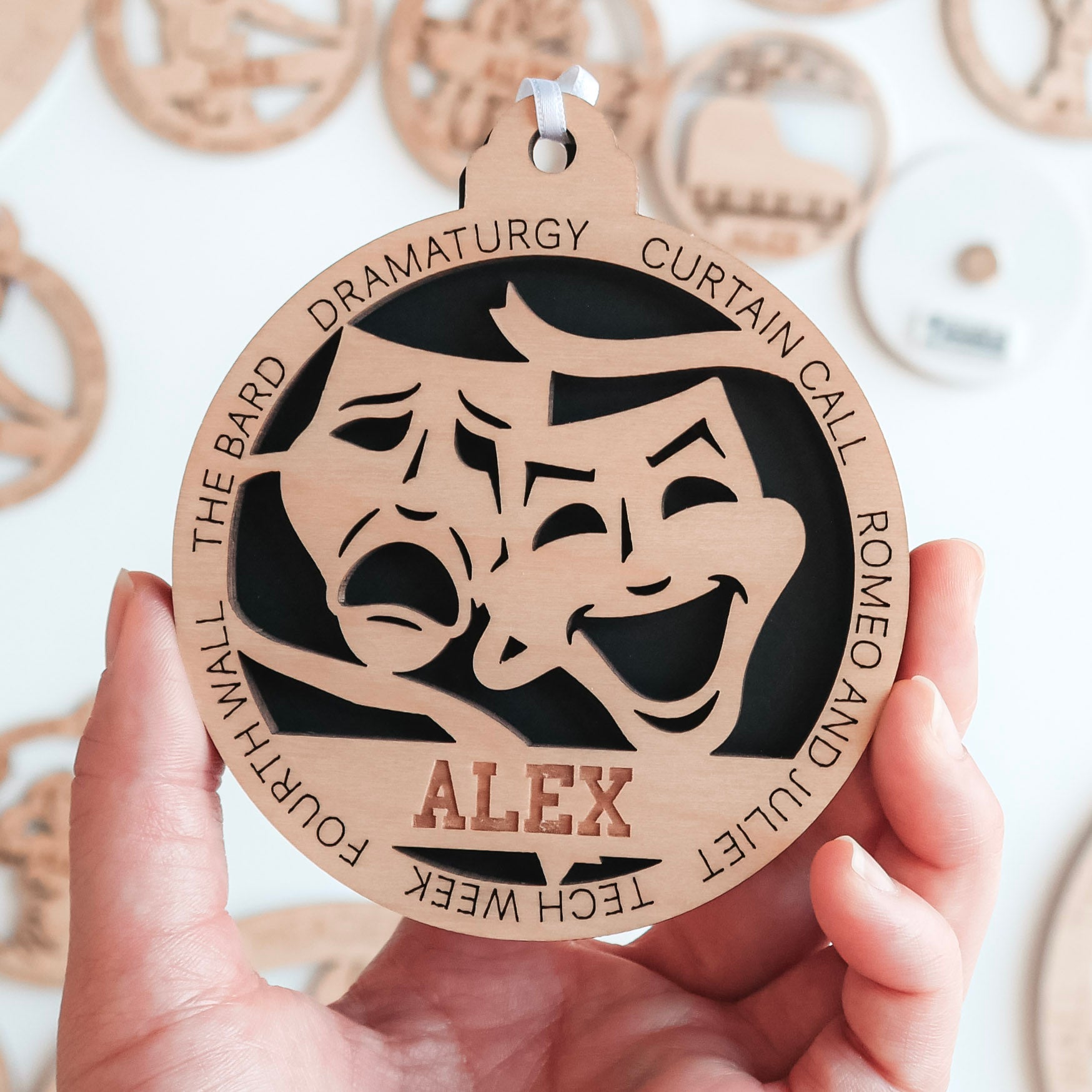 Personalized Drama & Theatre Collection • Ornament, Magnet, Medal, or Mini Sign