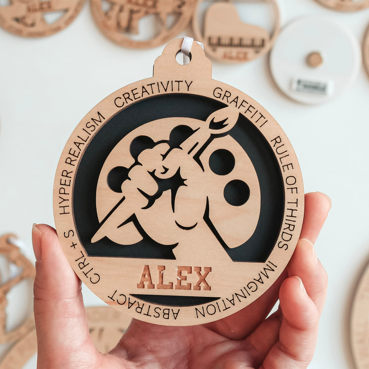 Personalized Artist Ornament