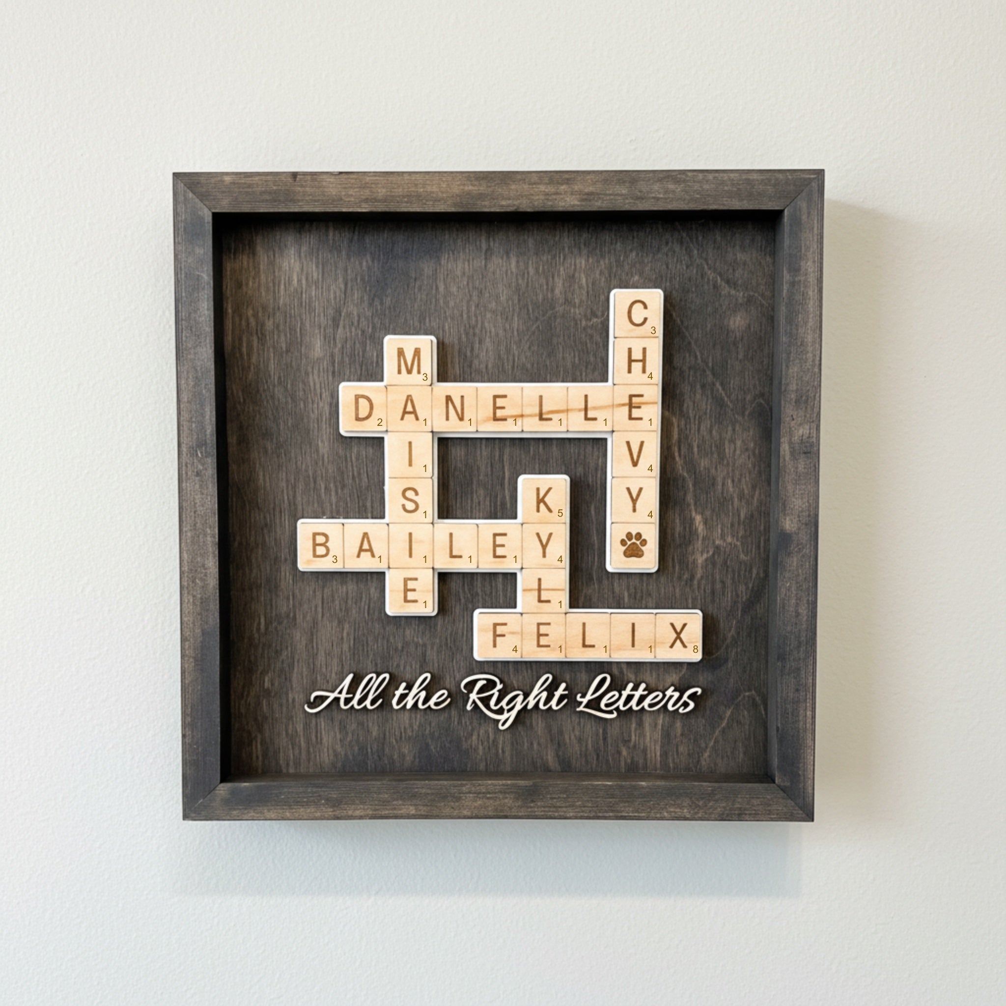 Family Letter Tile Sign