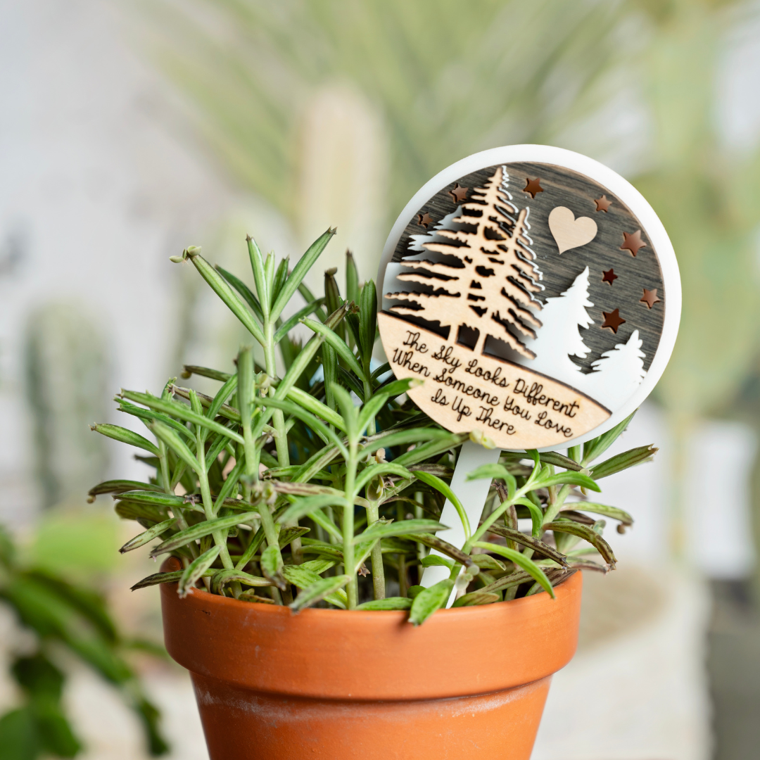 The Sky Looks Different Memorial Collection • Ornament, Magnet, Plant Stake, or Mini Sign