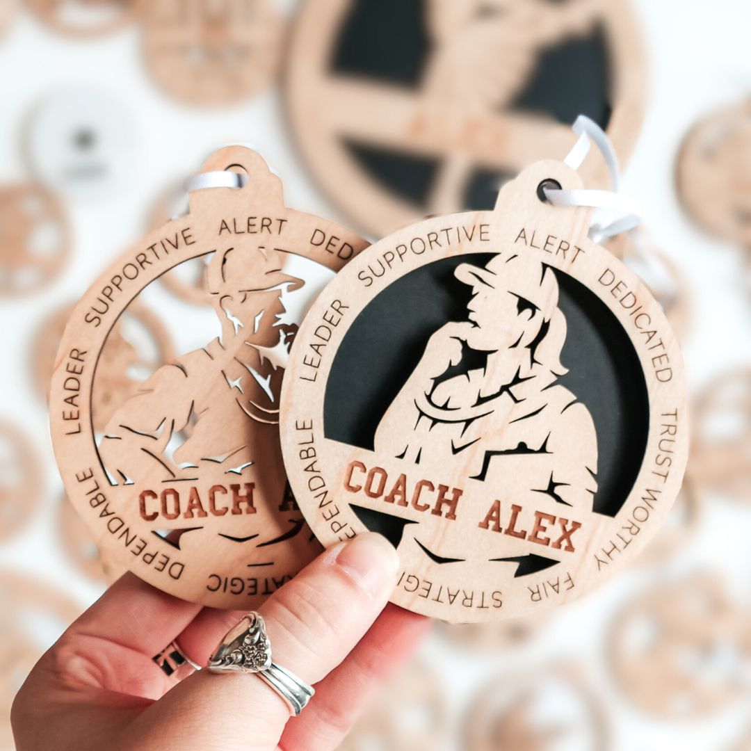Personalized Coach Collection • Ornament, Magnet, Medal, or Mini Sign