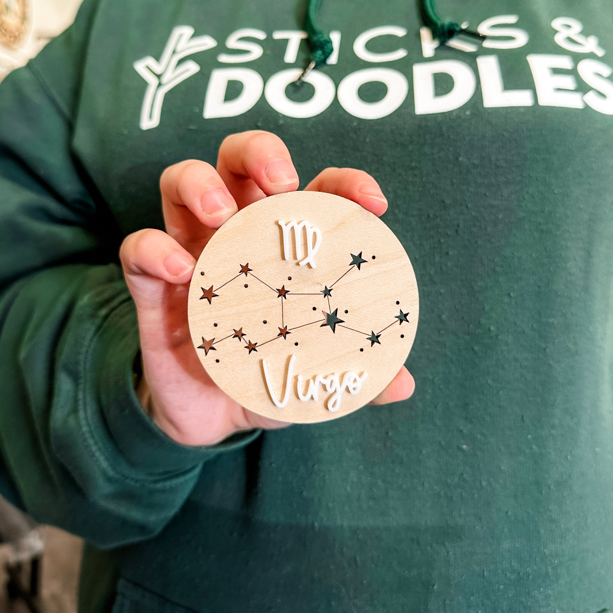 Zodiac Star Signs • Wood Ornament, Magnet, or Mini Sign • For Astrology Lovers