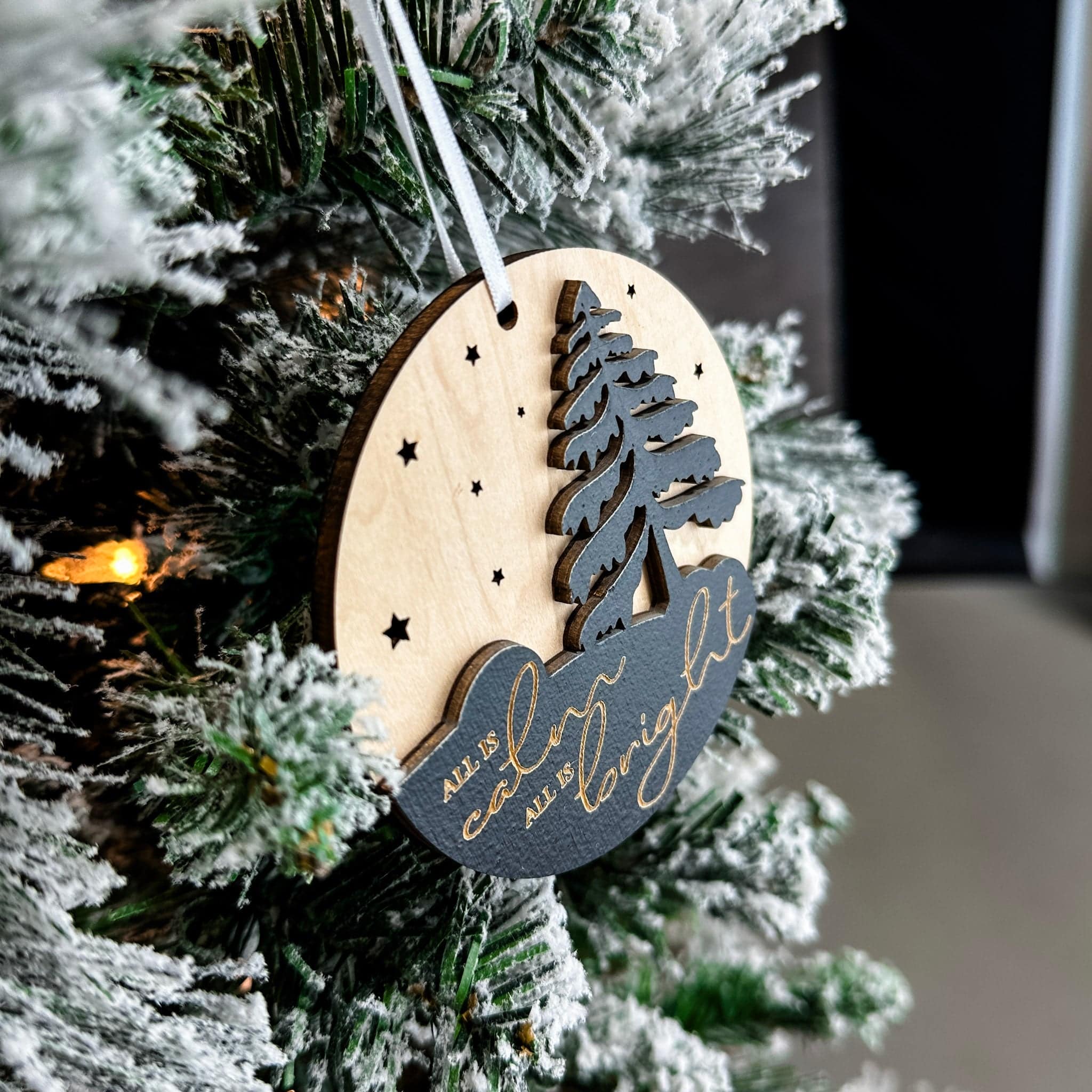 All is Calm • 3D Wood Ornament