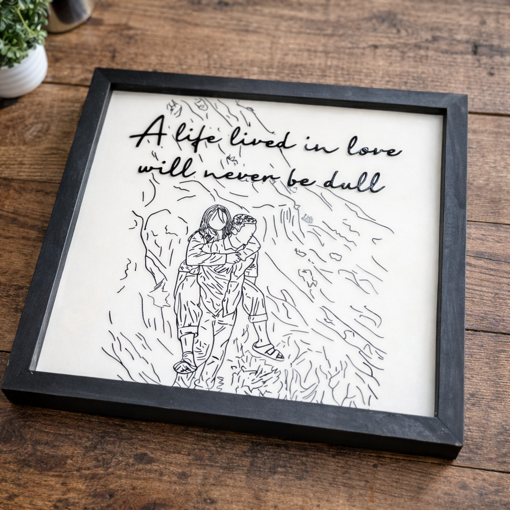 #Art Style_(2 to 4 Weeks) Black and White Acrylic Print