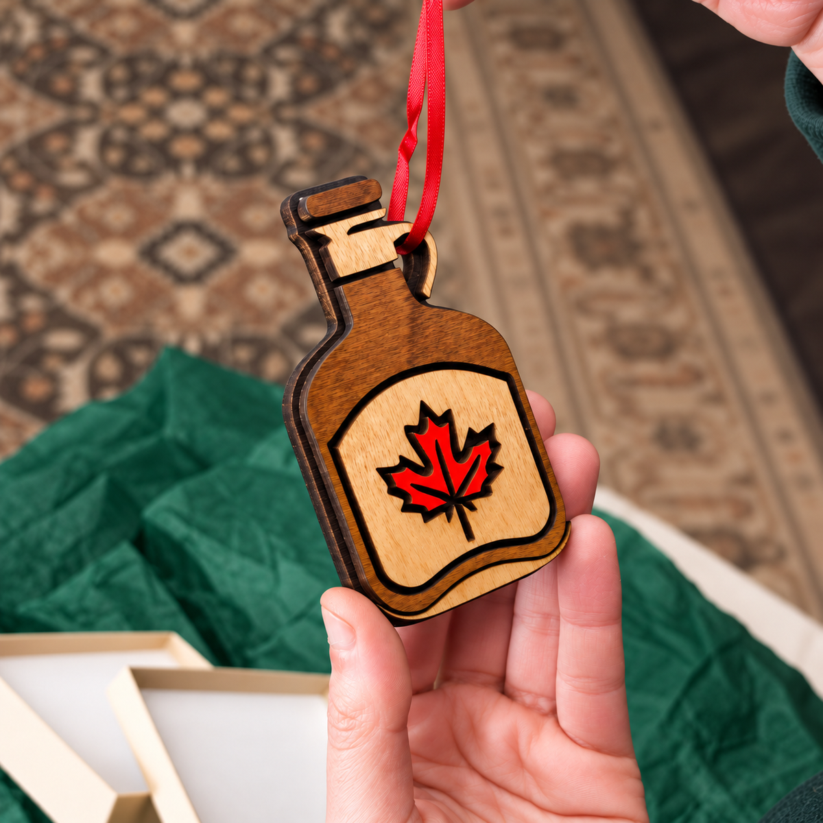 Canadian Maple Syrup Ornament