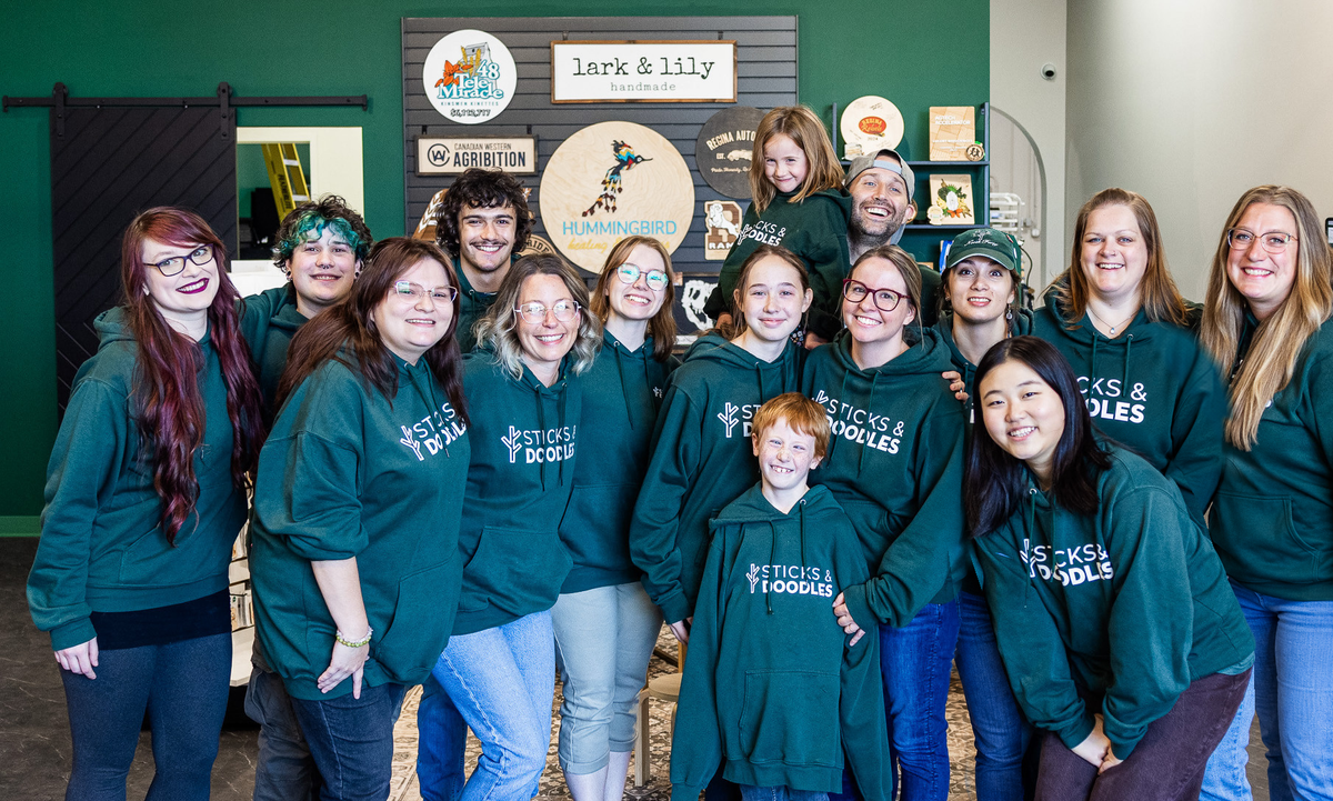 Sticks & Doodles team together in the Regina shop