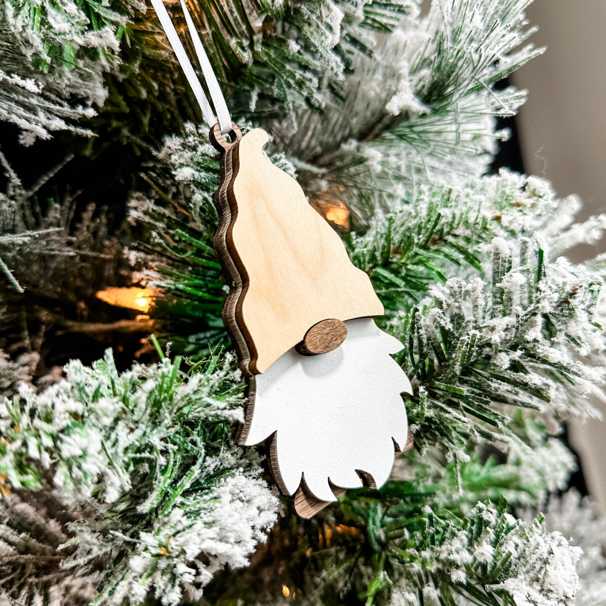 Christmas Gnomes • 3D Wood Ornament • For Gnome Lovers
