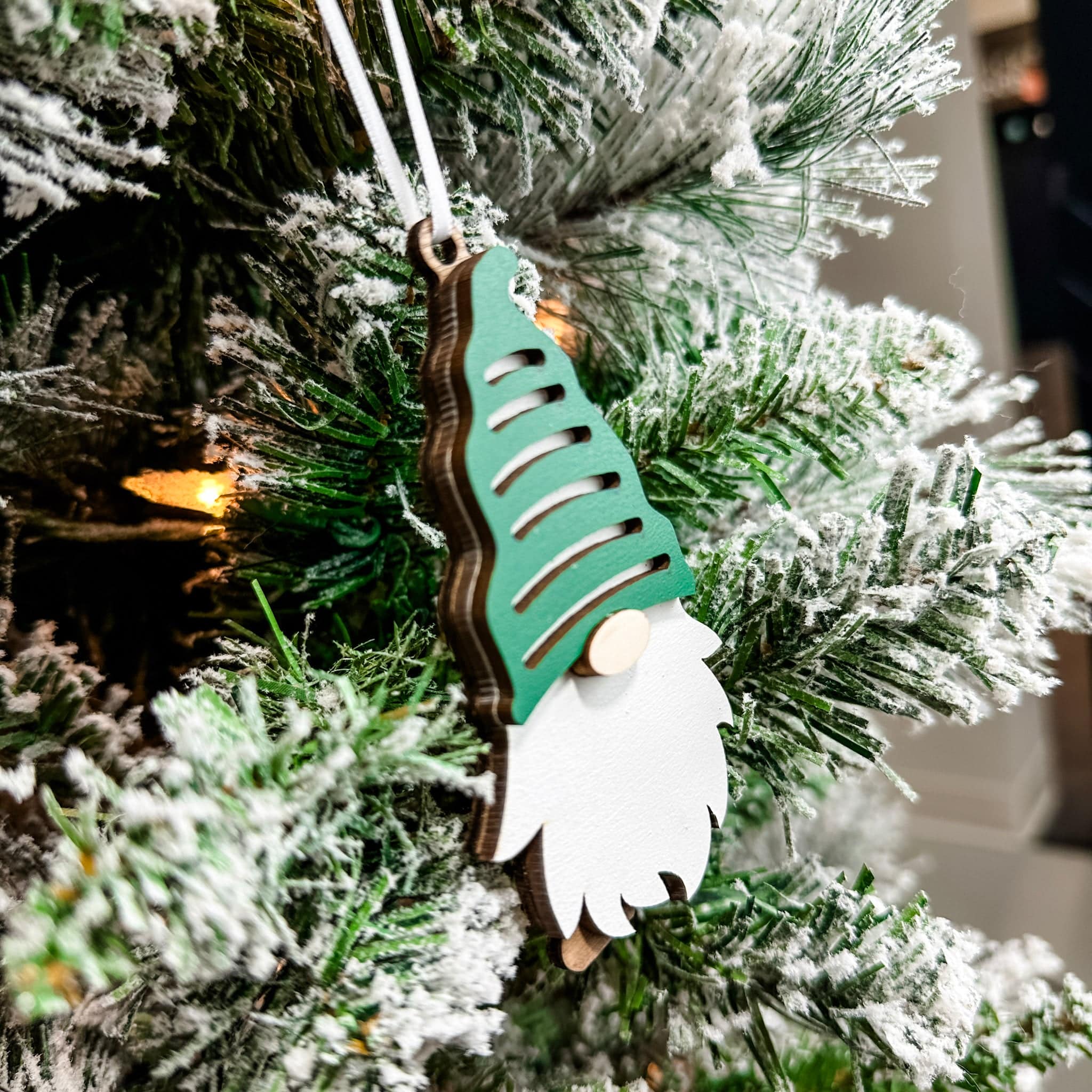 Christmas Gnomes • 3D Wood Ornament • For Gnome Lovers