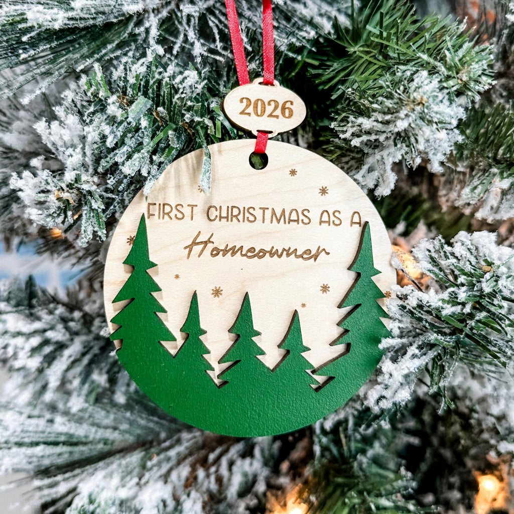 Assorted First Christmas Ornaments – Includes Married, as a Grandparent, and more.
