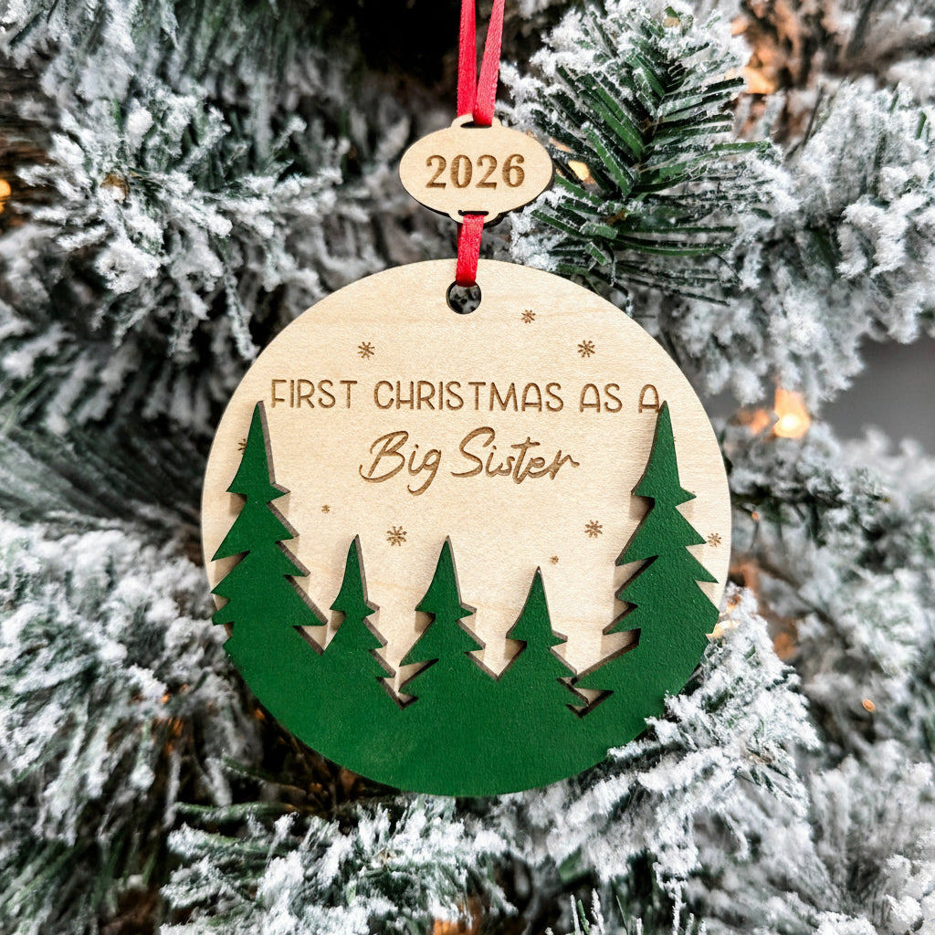 Assorted First Christmas Ornaments – Includes Married, as a Grandparent, and more.