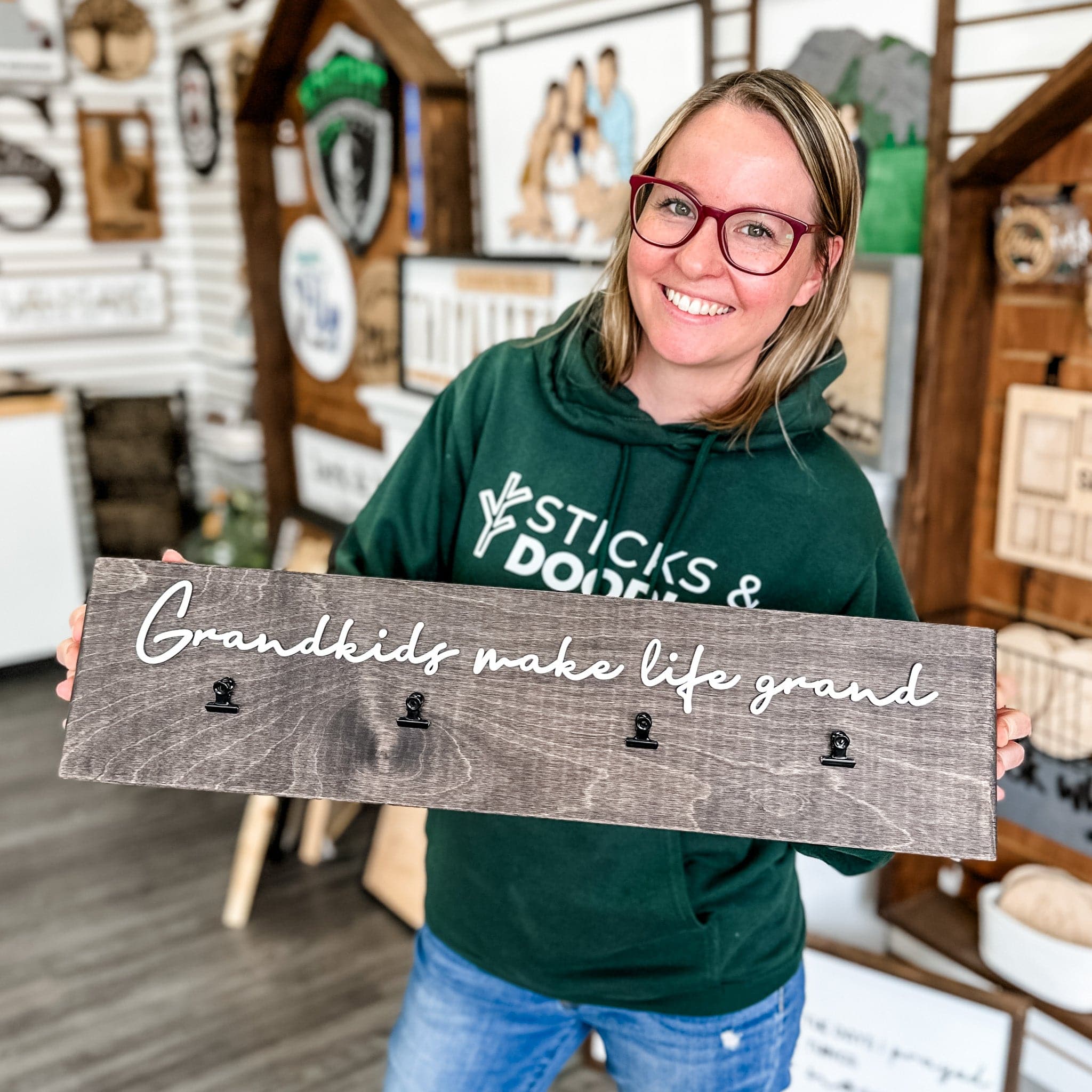 The Photo Clip Personalized Sign