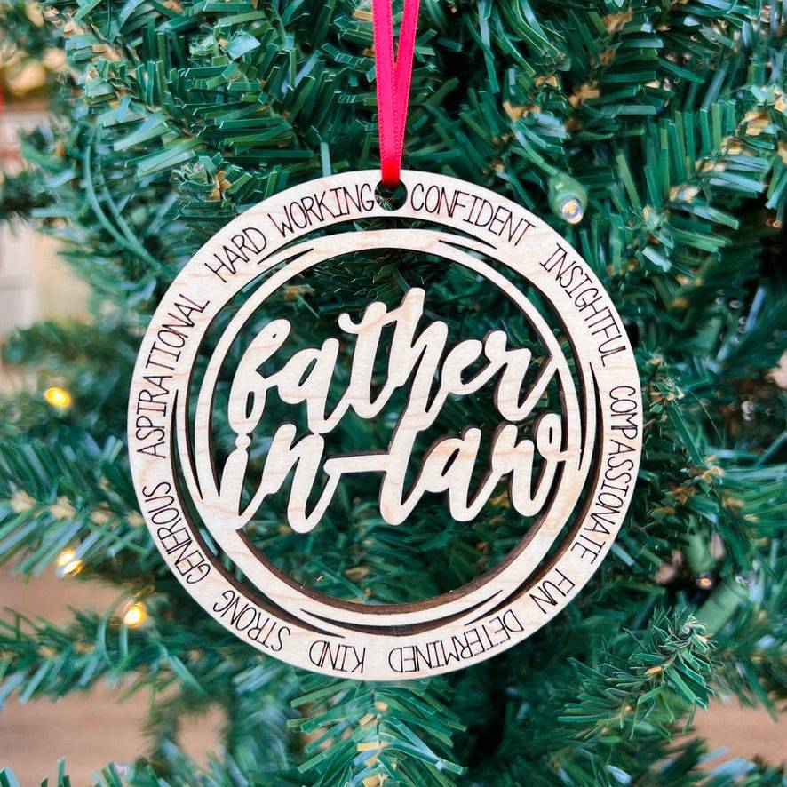 Family Members & Friends • Descriptive Wood Ornaments • For Family & Friends