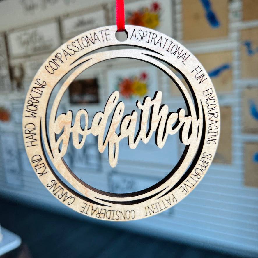 Family Members & Friends • Descriptive Wood Ornaments • For Family & Friends