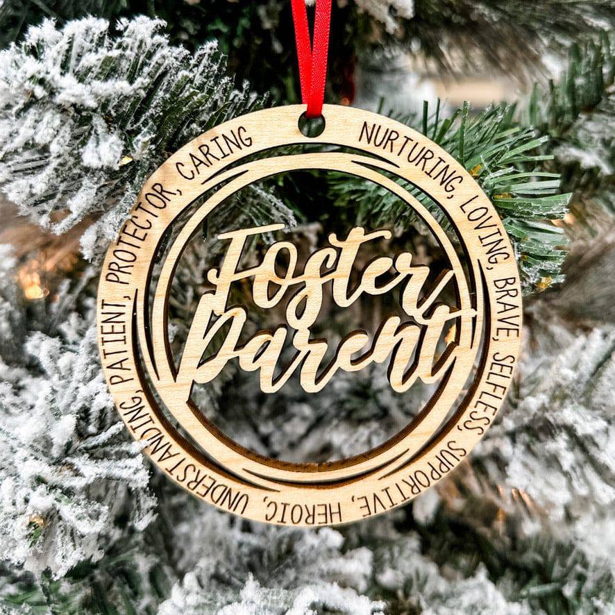 Family Members & Friends • Descriptive Wood Ornaments • For Family & Friends