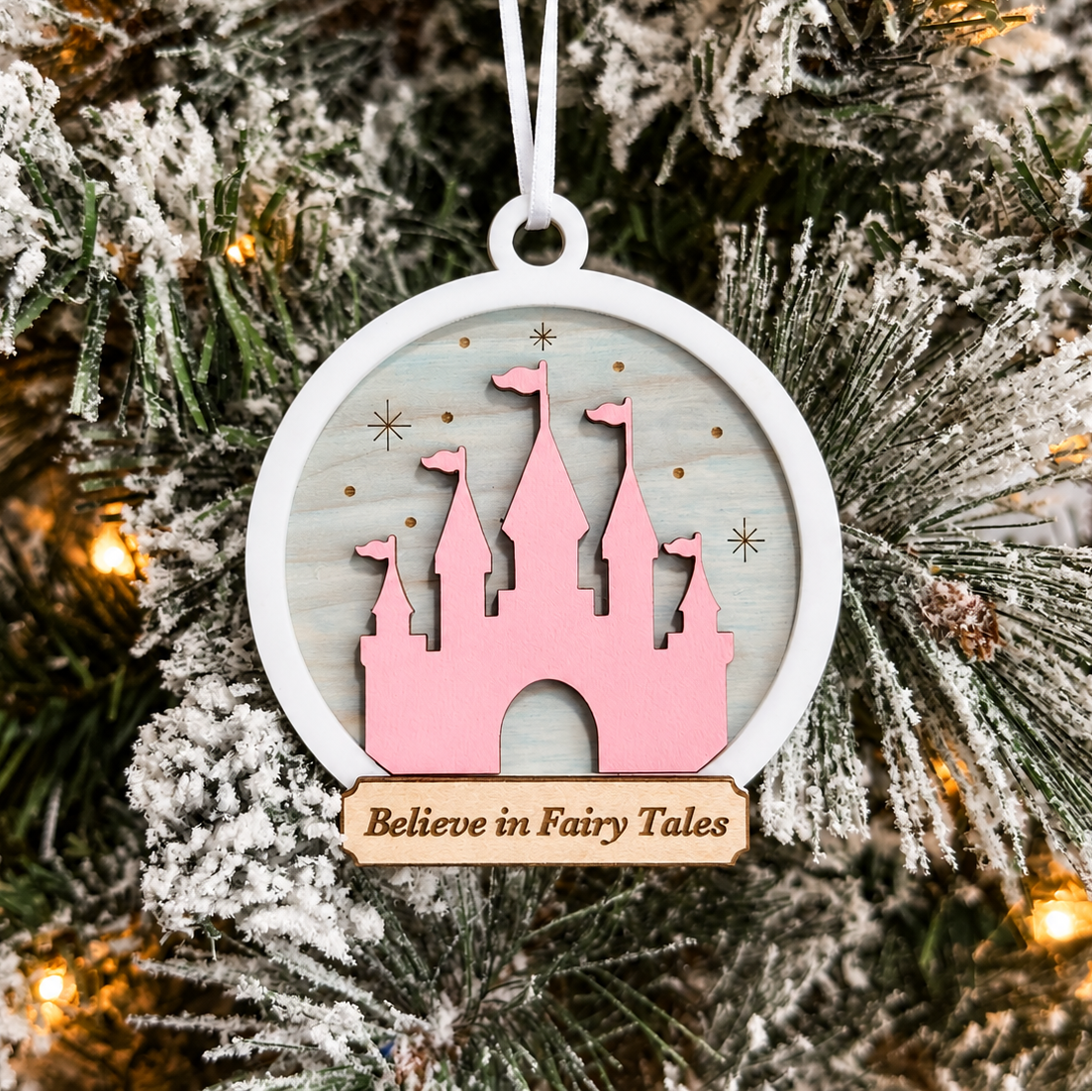 Believe in Fairy Tales Castle Ornament