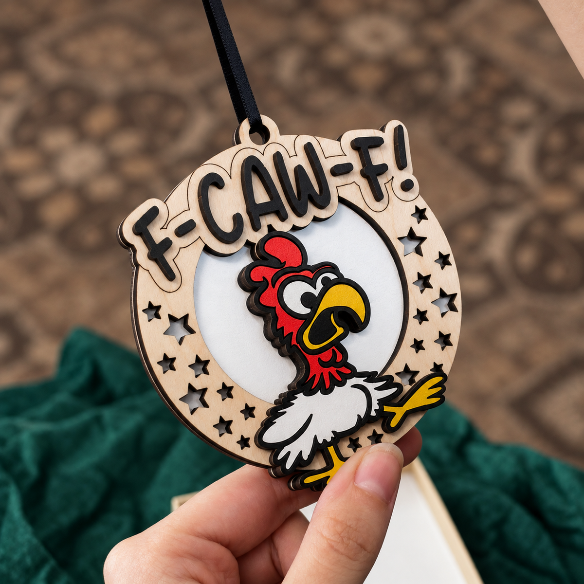 F-CAW-F Rooster Ornament