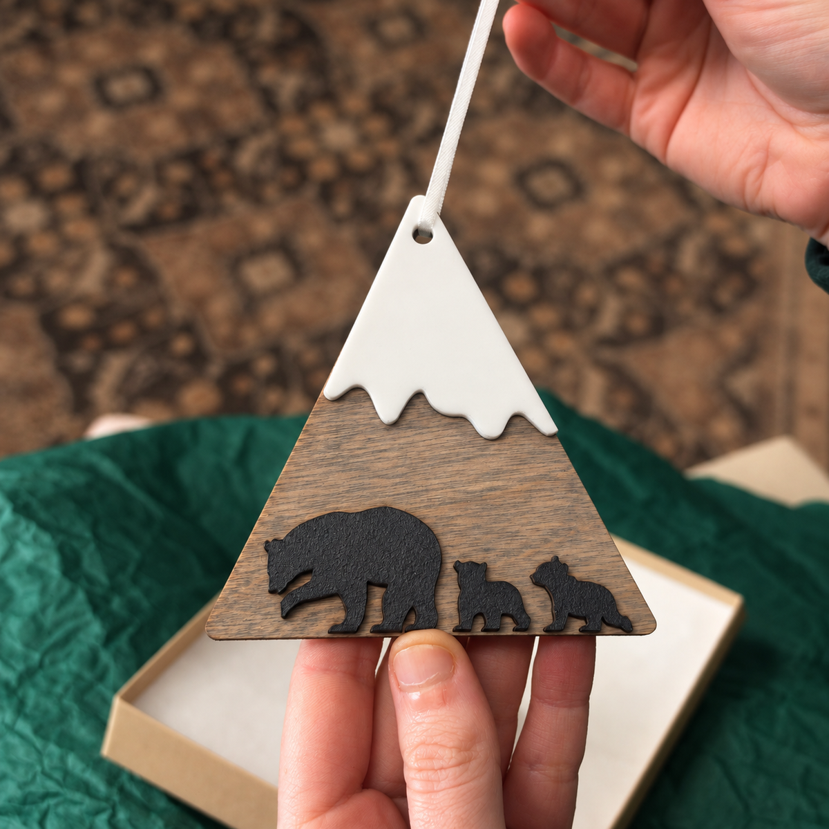 Mama Bear Mountain Ornament