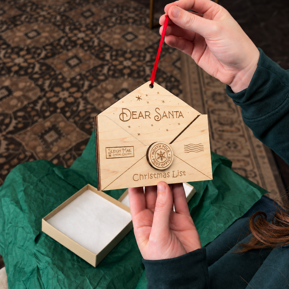 Magic Letter to Santa Ornament