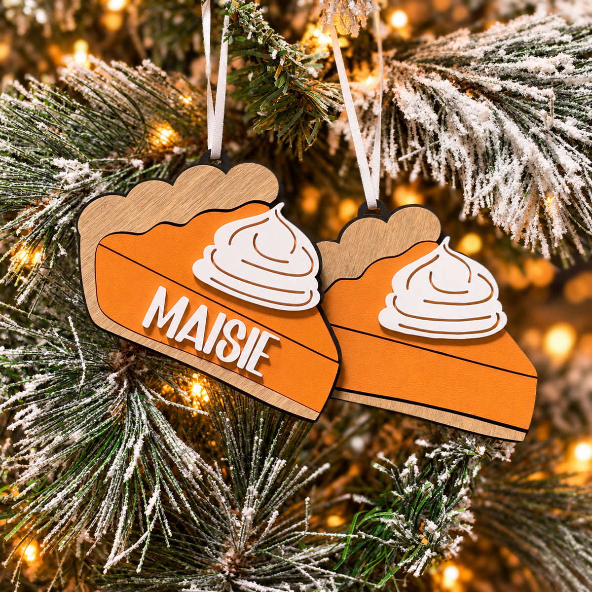 Personalized Pumpkin Pie Ornament