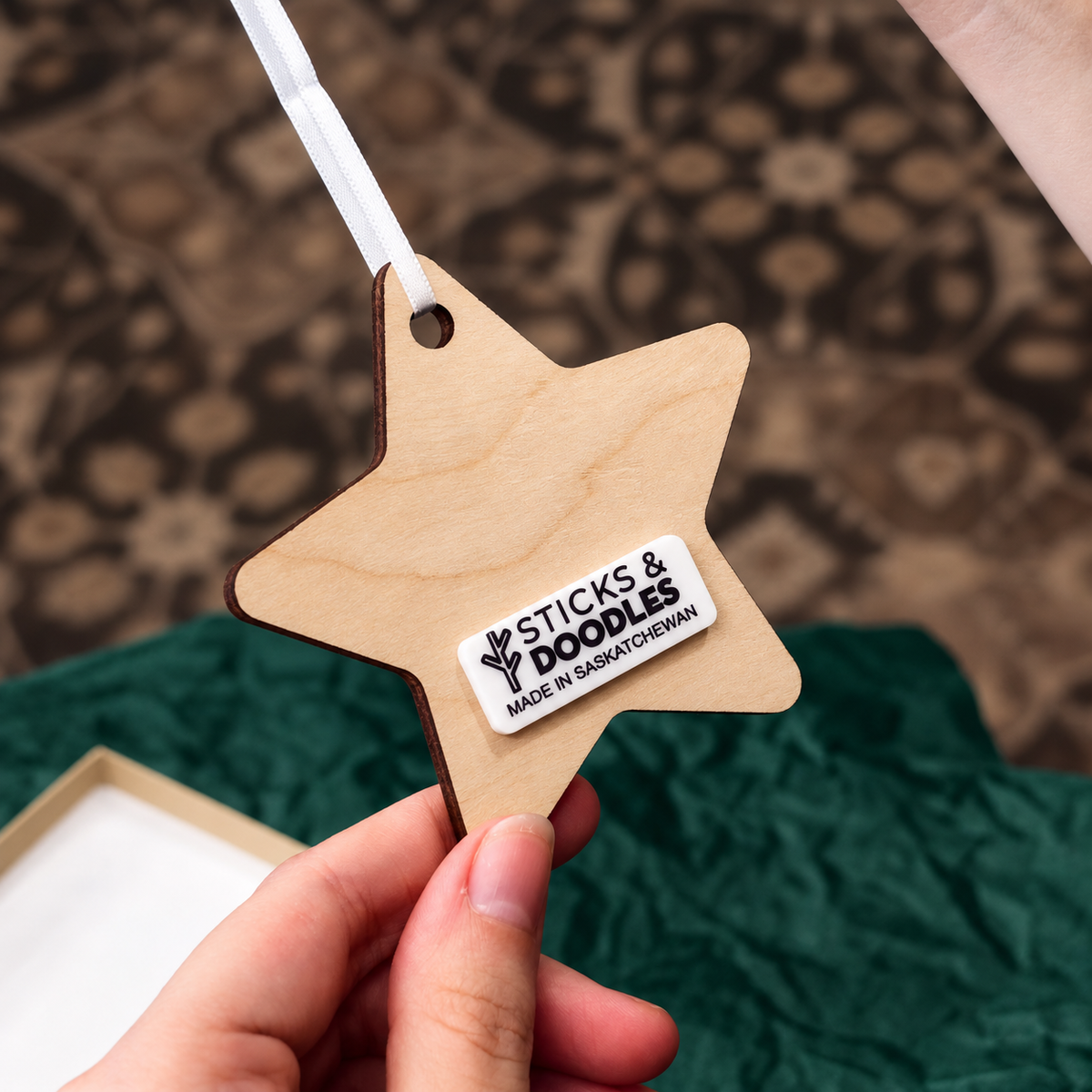 Wooden Star Ornament