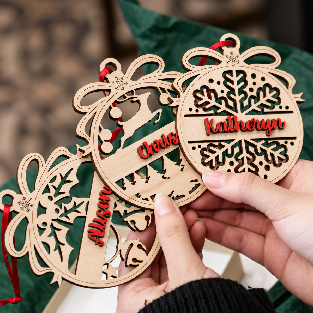 Personalized Christmas Bauble Ornament