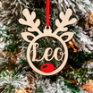 Personalized Rudolph Reindeer Ornament