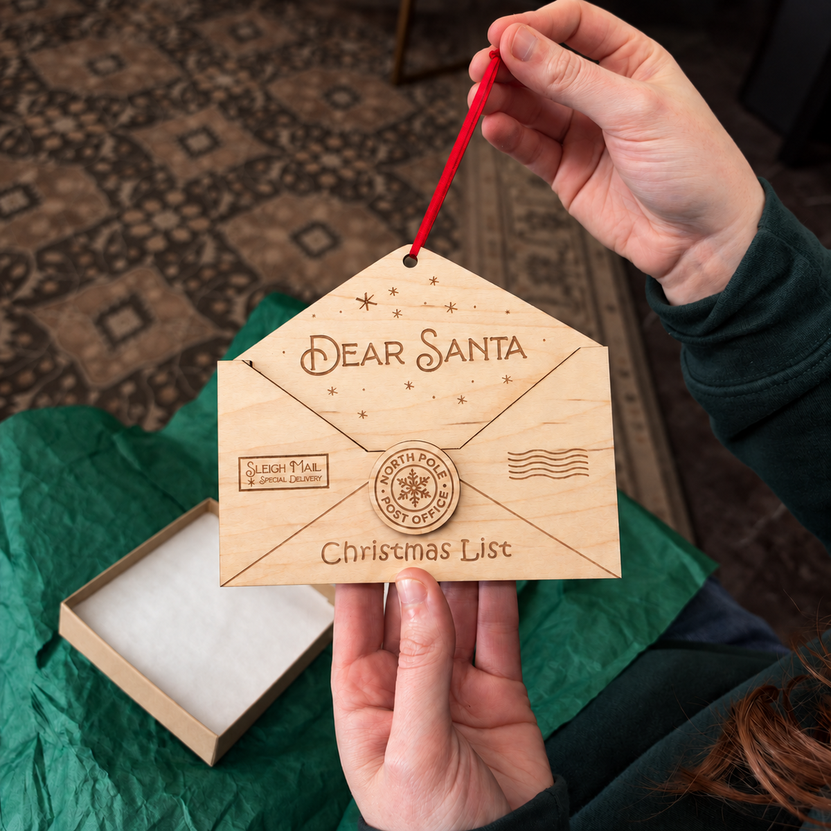 Magic Letter to Santa Ornament