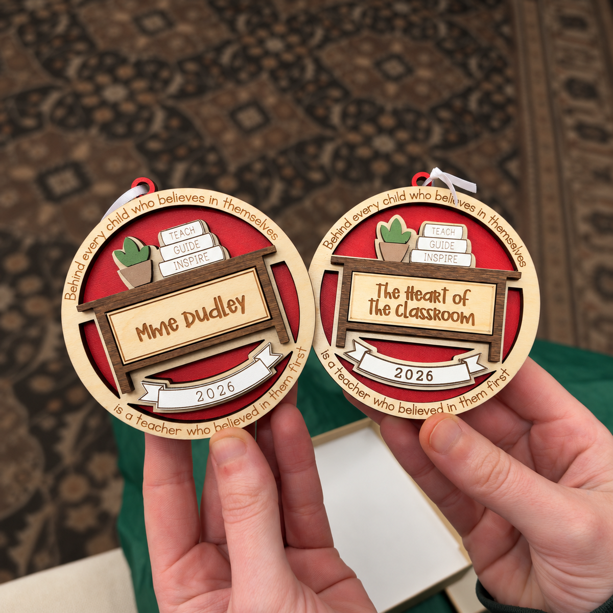 Personalized Teacher's Desk Ornament