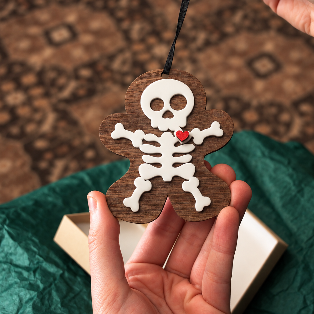 Skeleton Gingerbread Ornament