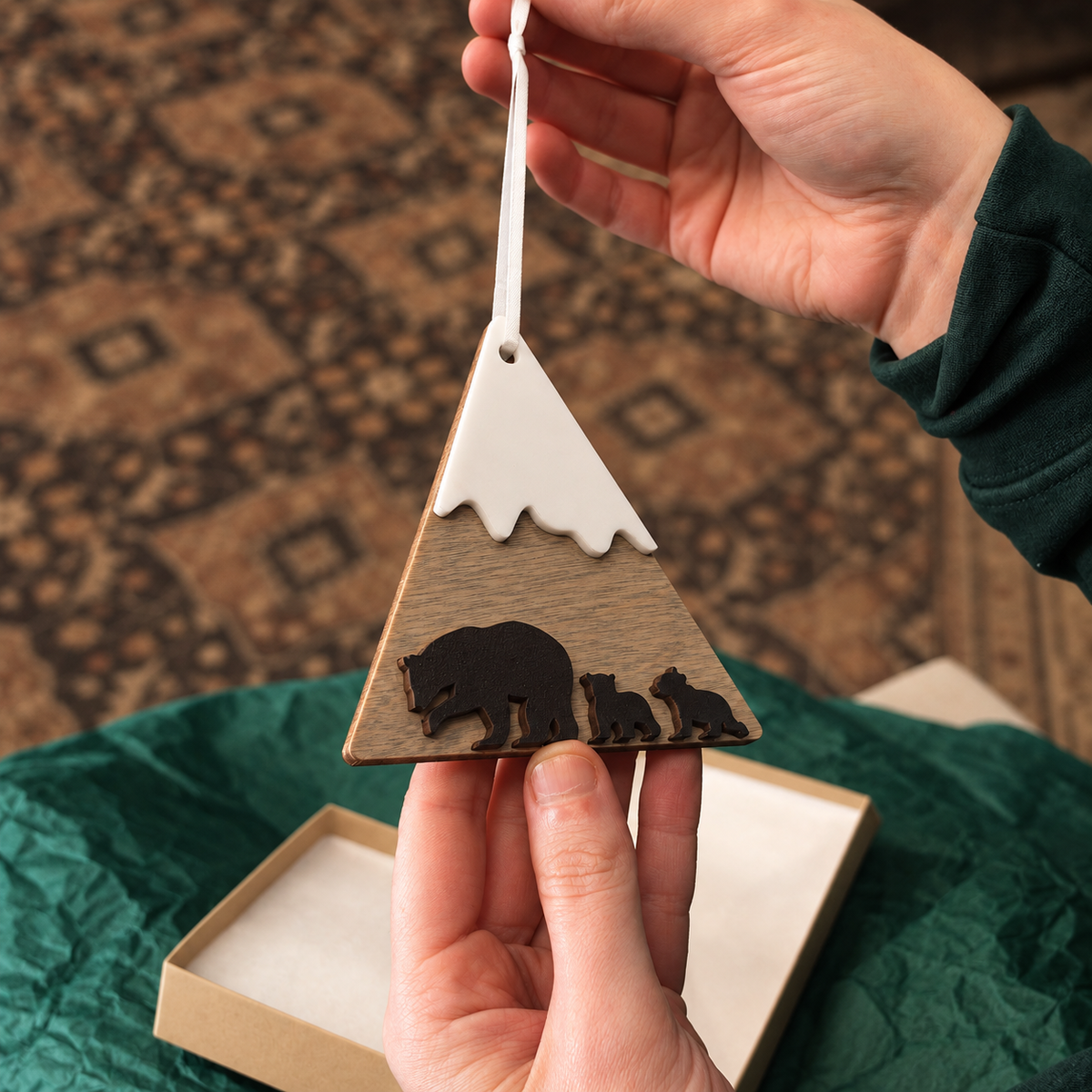 Mama Bear Mountain Ornament