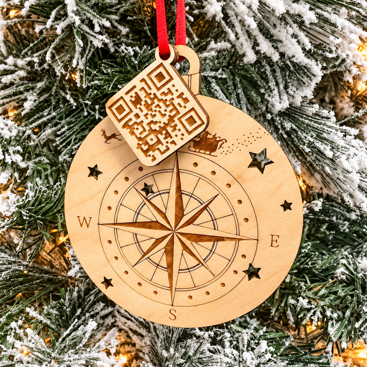 Santa Tracker Compass Ornament