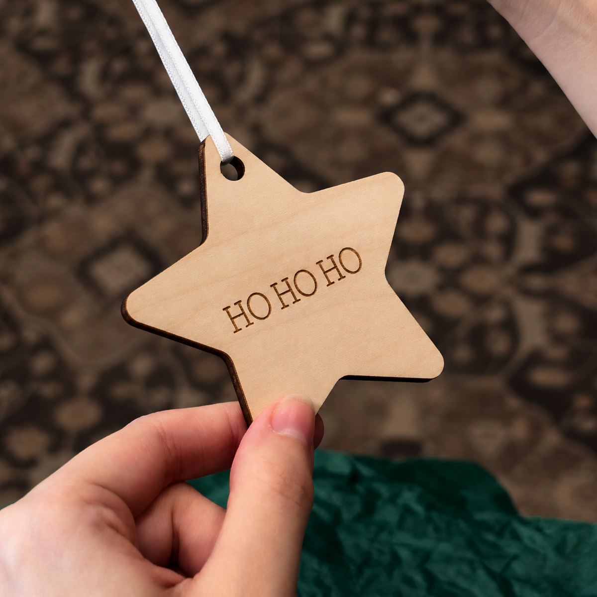 Wooden Star Ornament