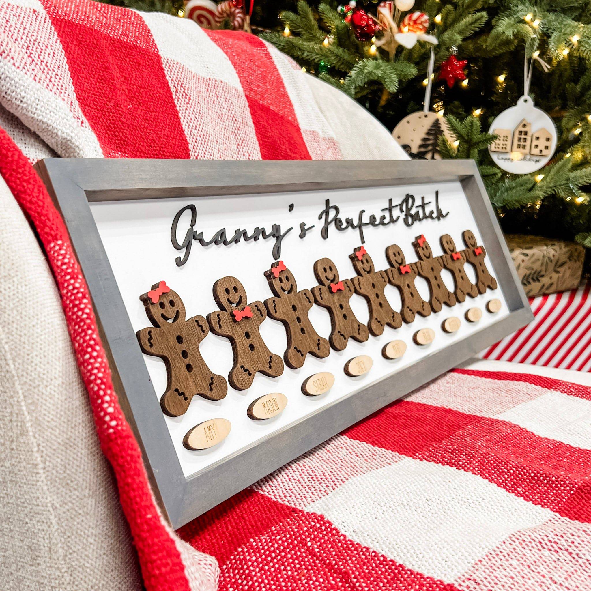 Grandma's Perfect Gingerbread Batch • 3D Wood Sign