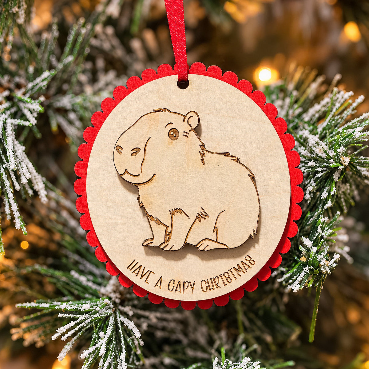 Have a Capy Christmas Ornament