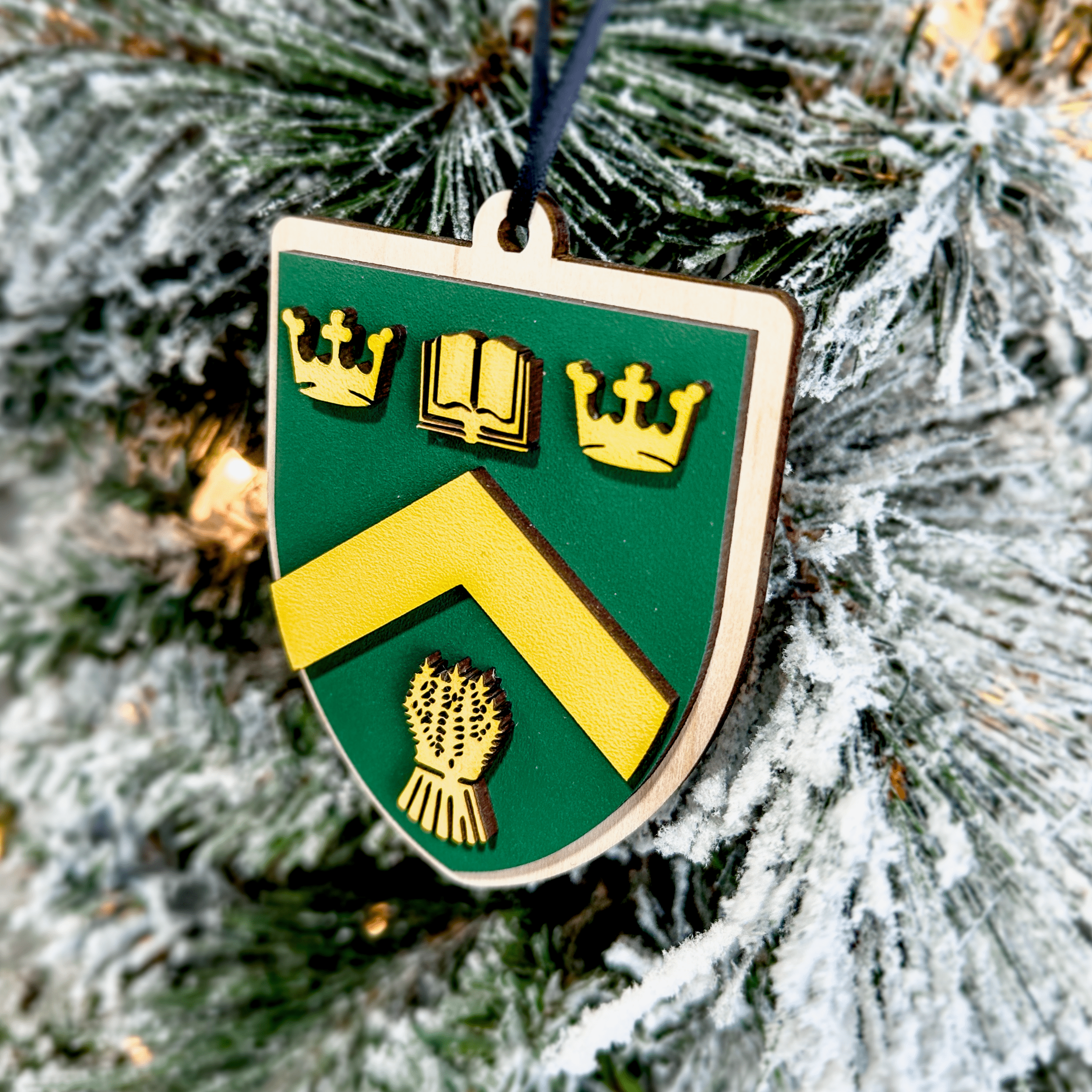 University of Regina Crest • 3D Wood Ornament • For Students and Proud Parents