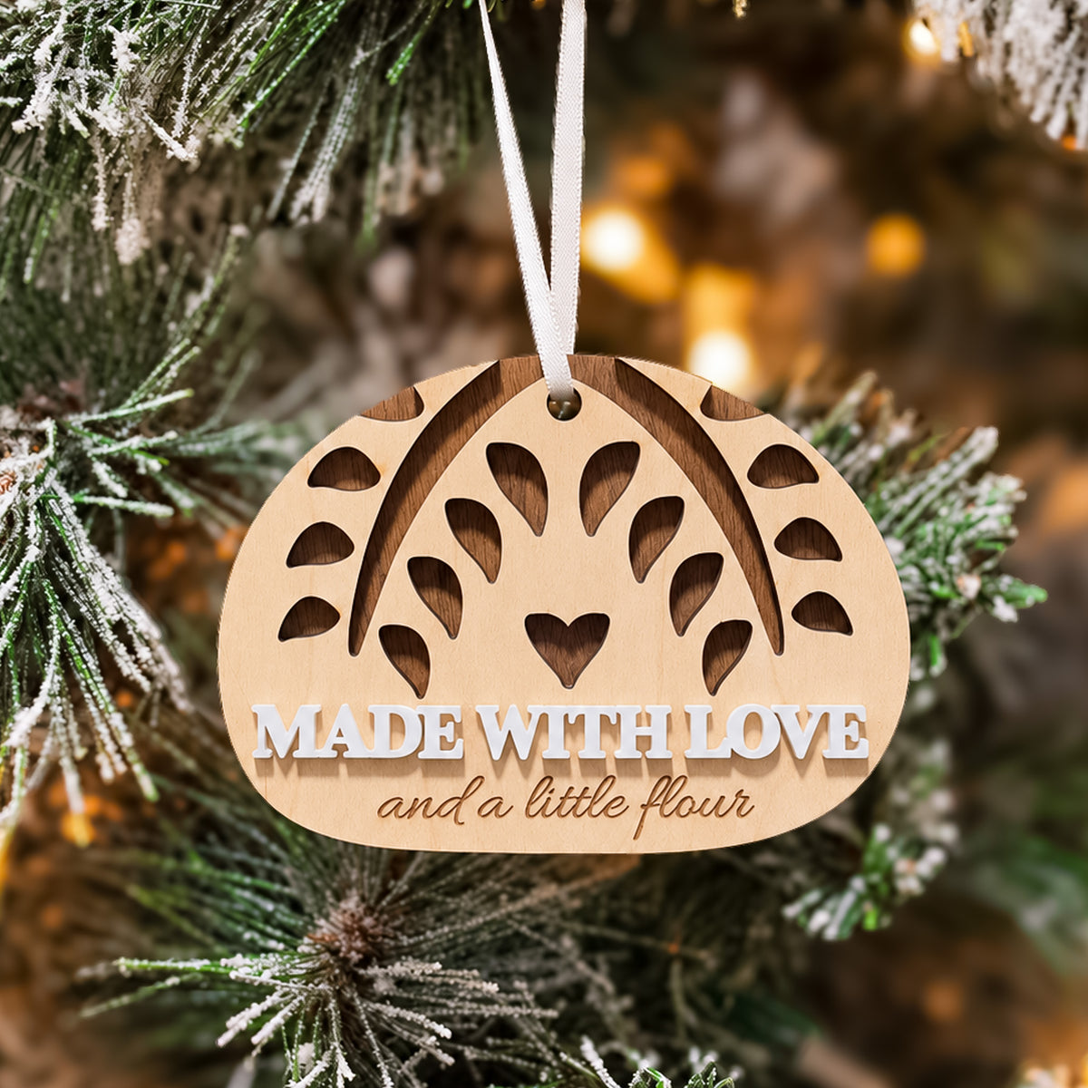 Made With Love Sourdough Ornament