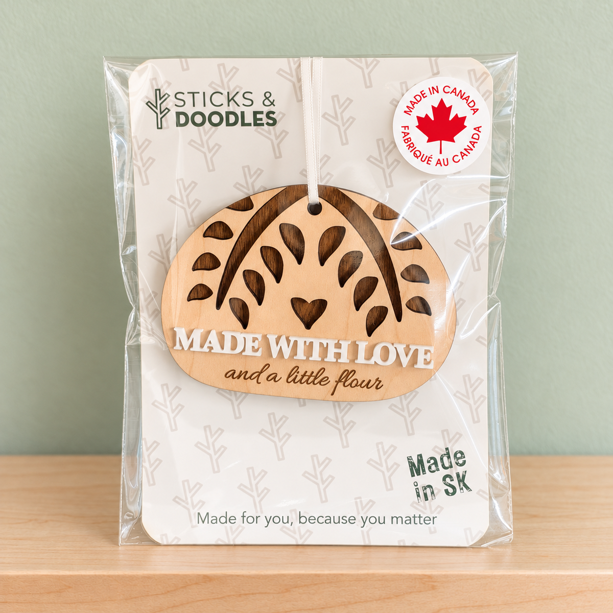 Made With Love Sourdough Ornament