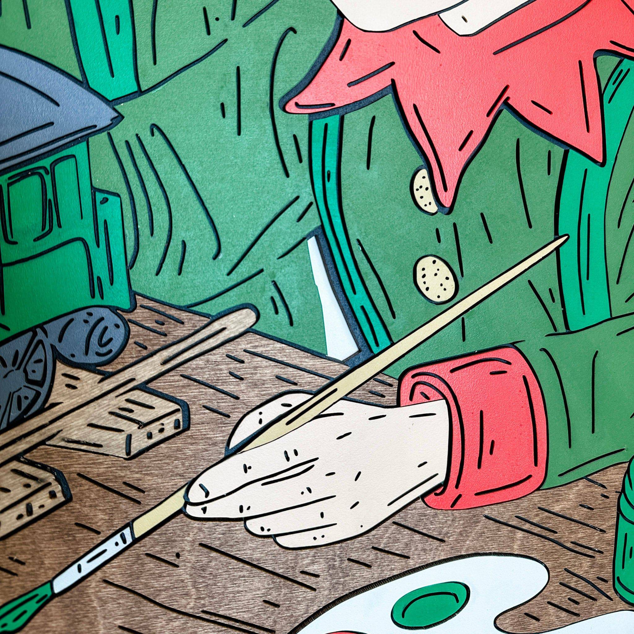 Making Trains • Minimalist 3D Wood Artwork