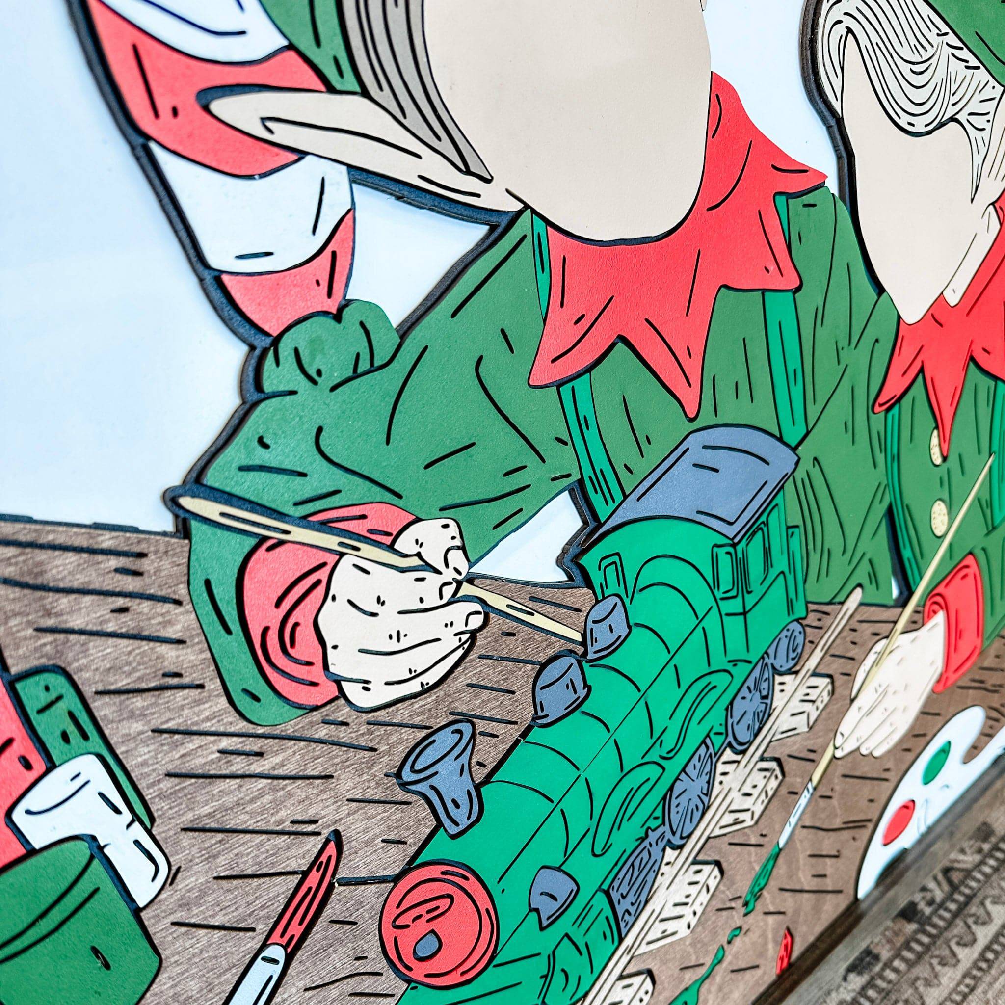 Making Trains • Minimalist 3D Wood Artwork